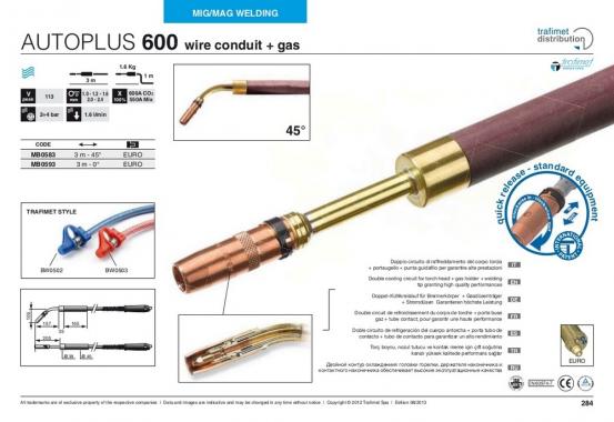 Trafimet Mig AUTOPLUS 600 (600 А вод. охл.) 3м 45°